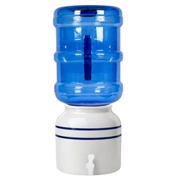 Blue Stripe Ceramic Well
