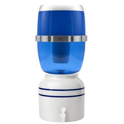 Blue Stripe Ceramic Well